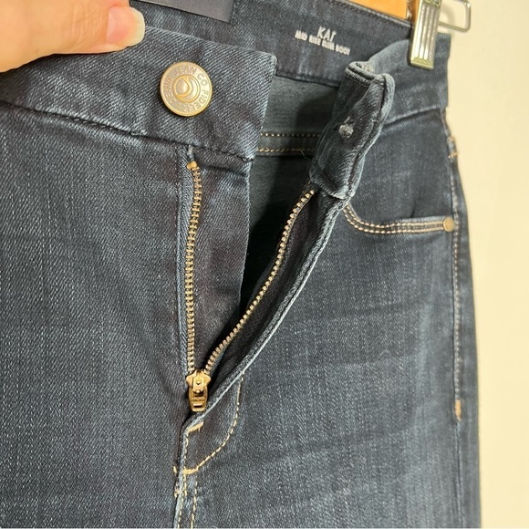 Fidelity Denim Womens Size 25 Kat Mid Rise Slim Bootcut Jean Dark Wash Mateo - Picture 9 of 13
